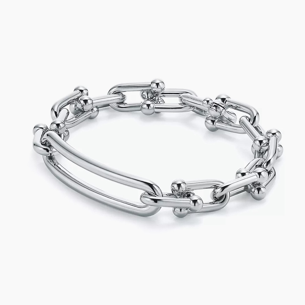Tiffany & Co Elongated Link Bracelet in Sterling Silver